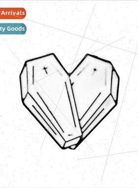 New creative white oil drop casket pin pin cross love badge