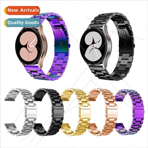 适用 samsung galaxy watch6/5/4 three beads stainless steel w