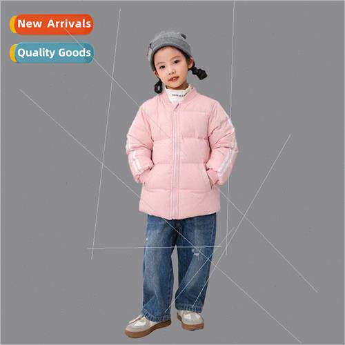 Girls cotton jacket 2023 fall and winter new children Korean
