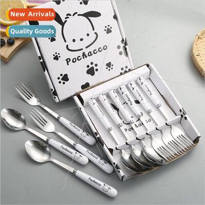 Cartoon puppy stainless steel spoon gift set household spoon