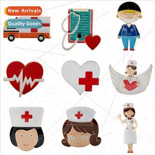 Creative cartoon three-dimensional doctors and nurses stetho
