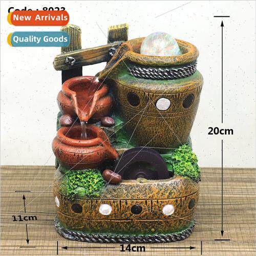 Desktop small wigwam running water flower pot pots flower ma
