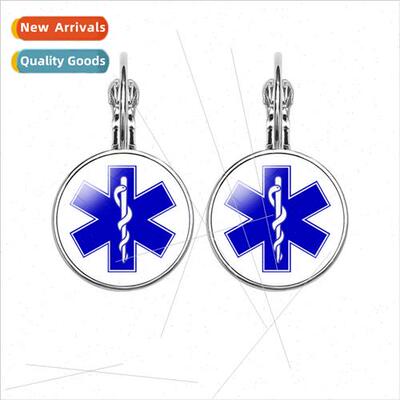 Diabetic Star of fe French Ear Hook Earrings Diabetes Pop Ea