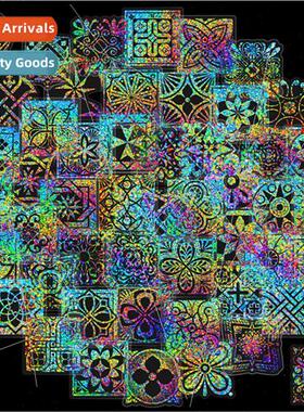 50 transparent laser boomerang flower flow hemp personalized