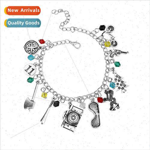 Movie and TV s Weird Tales bracelet axe tape bicycle multi-c