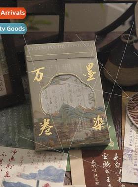 Ink Dye Ten Thousand Scrolls Series Boxed Postcards Chinese