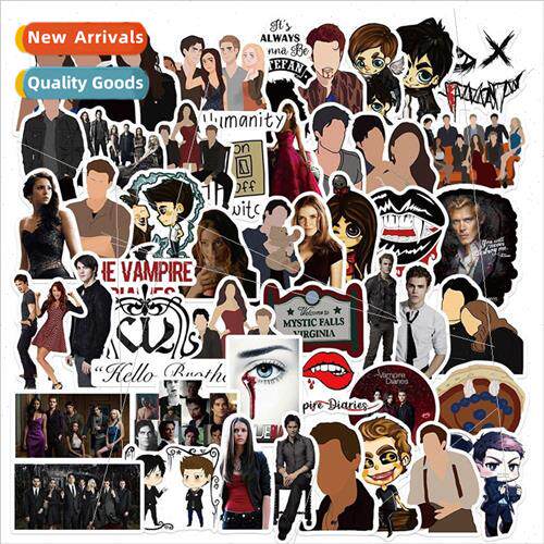 50 New Vampire Diaries Doodle Stickers Classic American Dram