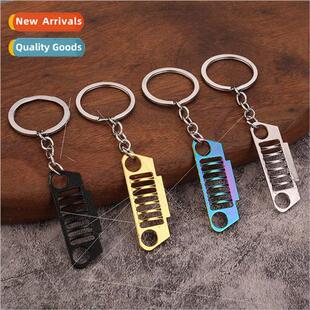 Wrangler Car Keychain Creative Tuning Birdie Front Face JEP