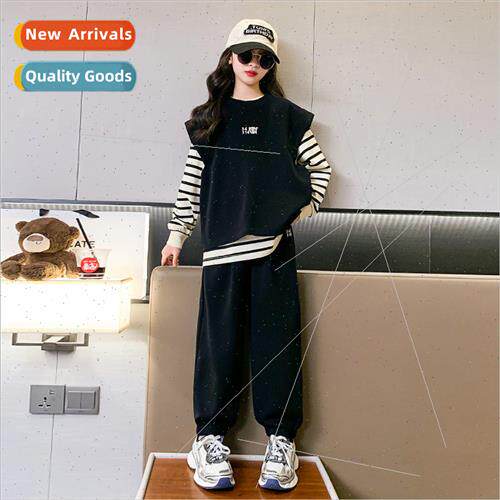 Girls fall suit suit 2023 new 适用eign stylish middle and la