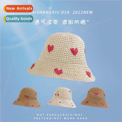 Sunscreen hat female summer straw hat with simple anti-ultra