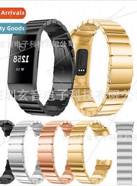 适用 Fitbit charge3 charge4 one bead slingshot buckle stainl