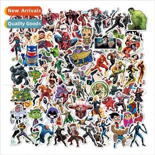 Superhero stickers 104 pcs skateboard trolley bags luggage c