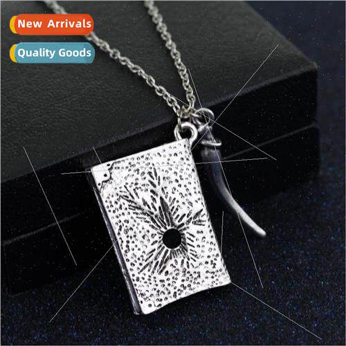 Film and  retro ancient book diary necklace pendant men and