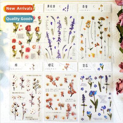 Retro floral stickers Guca Guca plate handbook decorative ma