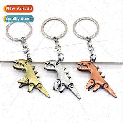 Creative personalized dinosaur car keychain small dinosaur k