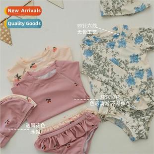 girls split Swimsuit childrens summer fresh spl sunscreen