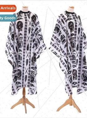 Hairdressing vintage printed cloth hair salon into barber sh