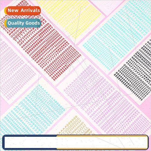 Korea wannathis cute alphanumeric stickers colorful PVC mult