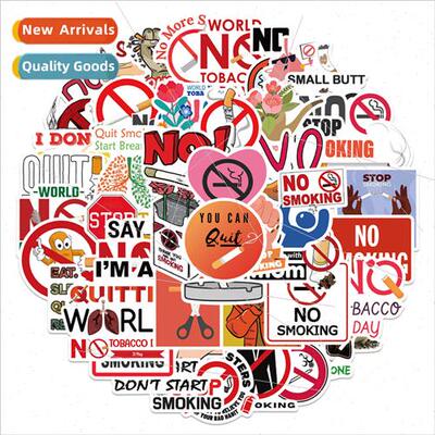 50 No Smoking World No Tobacco Day Doodle Stickers Decorativ