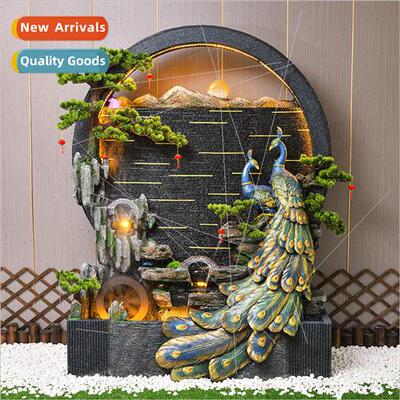 Water curtain wall flowing water wall company entrance scree