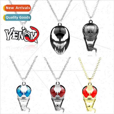 Film and  around the Spider-Man black venom mask jewelry nec