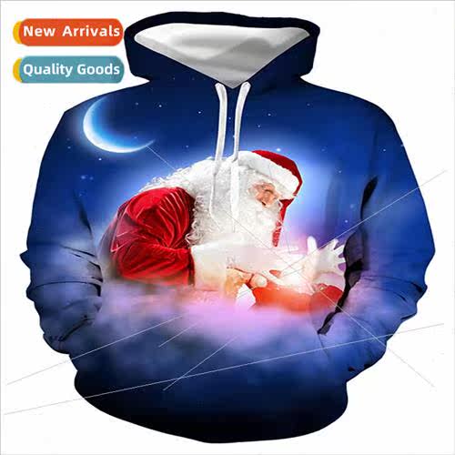 Christmas 3D Digital Printed Sweatshirt Christmas Clothing H