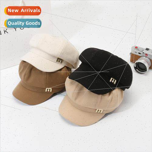 Womens M beret autumn and winter literature Japanese duck to