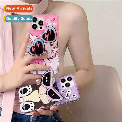 Cartoon Couple Anime Cat Sunglasses Holder 14ProMax New iPho