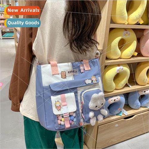 2022 new students large-capacity crossbody bag cute Japanese