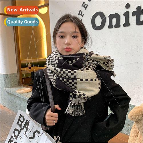 New scarf female fall and winter Korean  of the plaid fashio