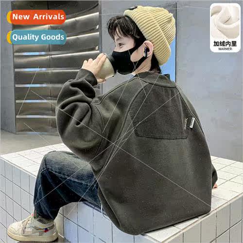 Childrens clothing boys sweater padded fall and winter  2023