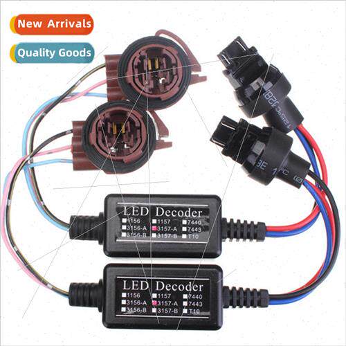 A pair of 3157 LED decoder car wide light brake light revers