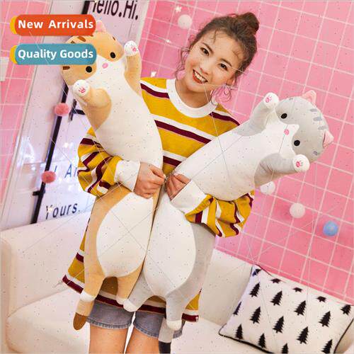 Cute long cat pillow plush toy pillow doll cartoon cat birth
