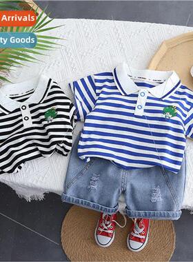 Boys summer suit 2023 new childrens clothing small children