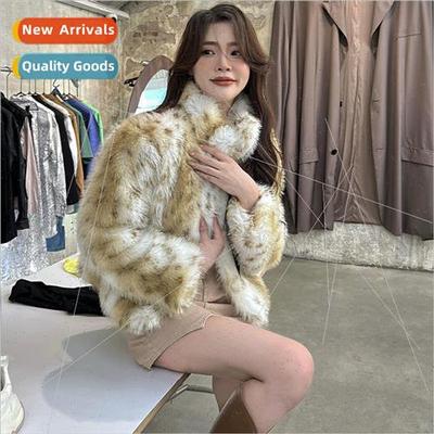 2022 winter new environmentally friendly fur coat female bob