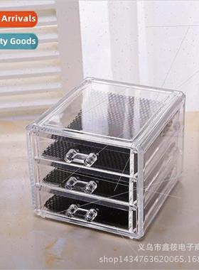 Multi-layer small three drawers with drawer desktop organize