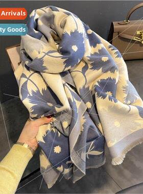 Premium sense of sunflower pattern fall and winter new faux