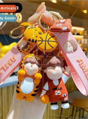 cartoon Ama lith keychain female nd fashion drip rubber doll