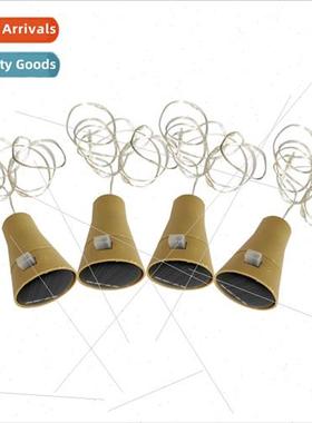 Creative solar energy red wine bottle cork light string outd