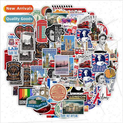 British Culture 50 Custom Stickers Hot  Ferris Wheel Phone B