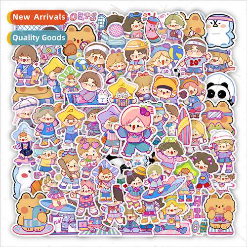 60 start sports cartoon series stickers decorative notebook