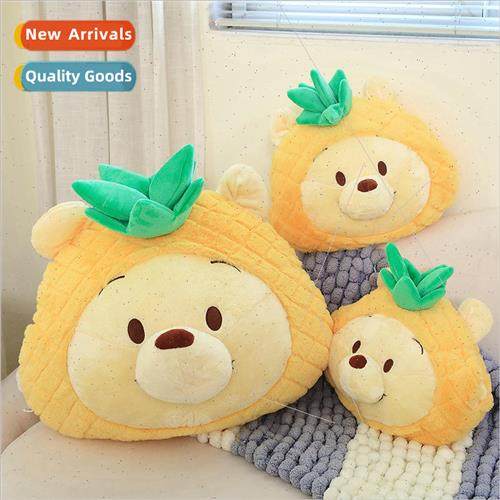 Pineapple Winnie the Pooh bear pillow plush toys cartoon cut