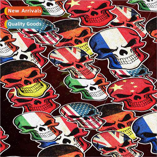 Wing stickers demon skull three-dimensional flag car sticker