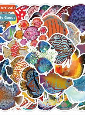 50 colorful fairy fish stickers sea creatures fish decorativ