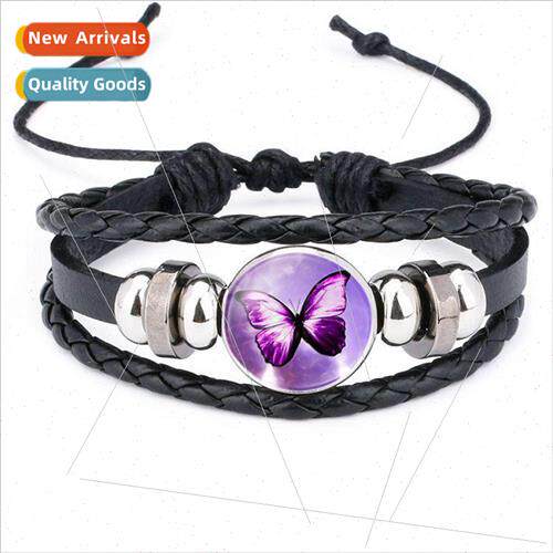 Hot Patterns Butterfly Time Gemstone Hand Knit Cowhide Brace