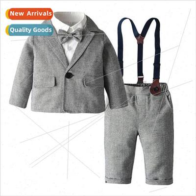 British  childrens fall and winter childrens gray suit jacke
