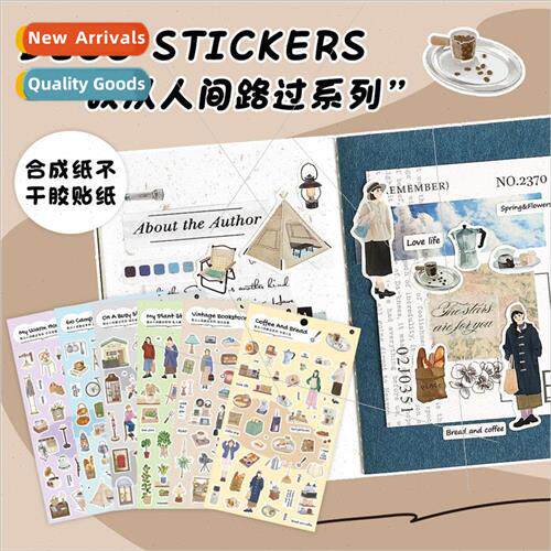-adhesive stickers I passed by on earth series Korean charac