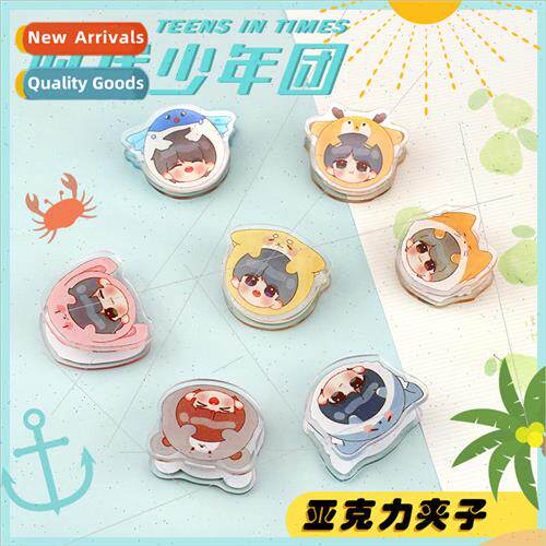 Double-sided clip star anime cartoon  transparent clip PP cl