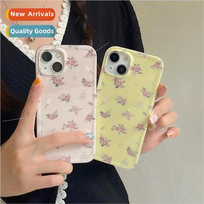 Ins wind niche fresh floral 适用 Apple 13/14ProMax phone cas