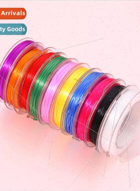 Colorful crystal wire hand beaded bullet power cord threadin